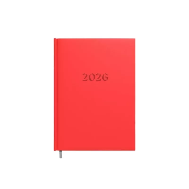 Planungsnotizbuch Buroodisain 241728-006 A5 rot mit Kalender 2026