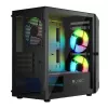 Computer-Gehäuse Logic Concept Portos Mini ARGB Micro ATX Schwarz