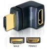 HDMI-Adapter DeLOCK 65072 HDMI-Stecker auf HDMI-Buchse, 90° nach oben