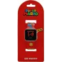 Kids Euroswan Armbanduhr LED Super Mario rot digitale Kinderuhr mit LED-Display