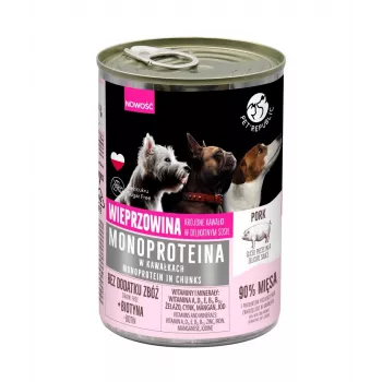 Nassfutter für Hunde PetRepublic PET REPUBLIC Monoprotein Schwein 400 g — Monoprotein-Rezeptur mit Schwein