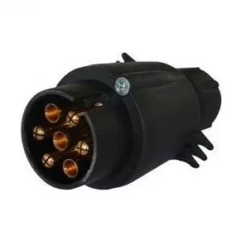 7-poliger Anhängerstecker IWH 010206 20A 12V mit schlagfestem Gehäuse