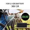 Qoltec 50761 Ladegerät für E-Bike-Akkus 36V | 42V | 2A | 5,5*2,5