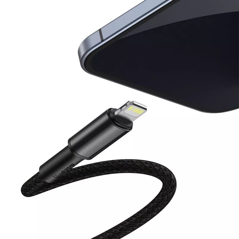 Baseus High Density Geflochtenes Kabel Typ-C auf Lightning, PD, 20W, 1m (Schwarz)