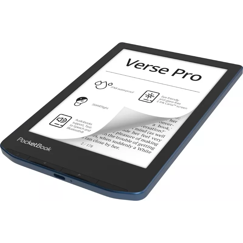 PocketBook Verse Pro e-book reader Touchscreen 16 GB Wi-Fi Schwarz, Blue