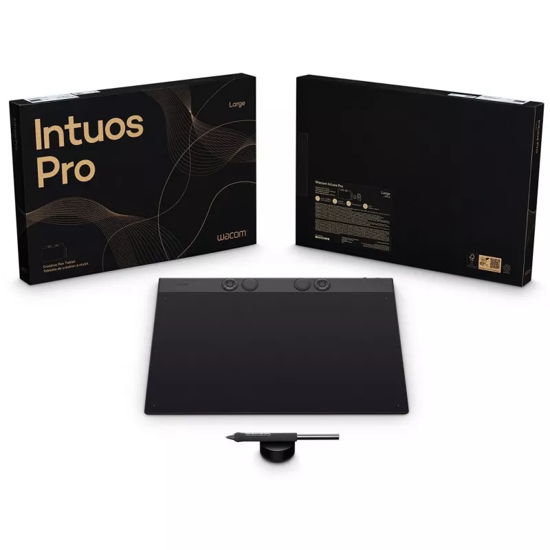 Wacom Intuos Pro Large Grafiktablett Schwarz 349 x 195 mm USB/Bluetooth