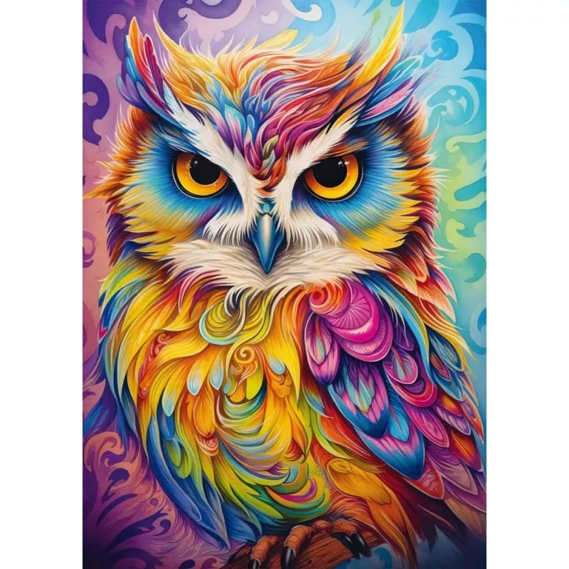 1000-Teile-Puzzle Schmidt Spiele 59782 — Owl in Parrot Dress, Puzzle, 1.000 Teile