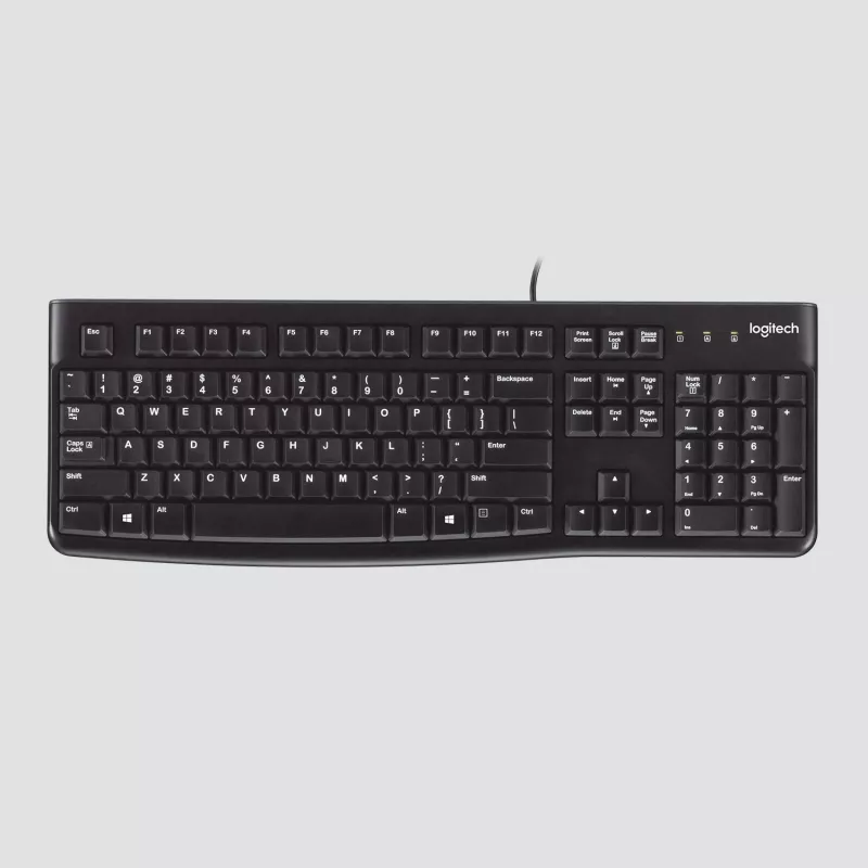Logitech Desktop MK120 Combo, schwarz, kabelgebunden, Schweizer Layout, 920-002504