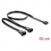 Internes Stromkabel DELOCK 84543 — 4-Pin-PWM auf dual 4-Pin-PWM, 0,5 m