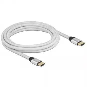 HDMI-Kabel DeLOCK Ultra High Speed 48 Gbps 8K 60 Hz Silber 3 m