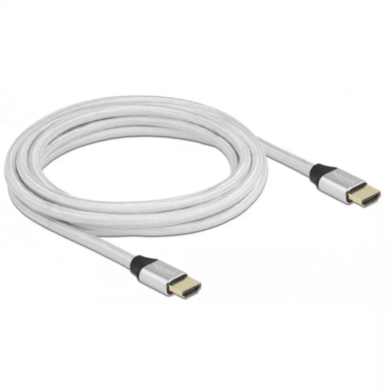 HDMI-Kabel DeLOCK Ultra High Speed 48 Gbps 8K 60 Hz Silber 3 m