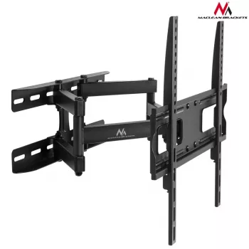 TV-Wandhalterung MACLEAN MC-760 für 32–55 Zoll Fernseher, Stahl, VESA bis 400x400, 30 kg, schwarz, 9,6–44,8 cm