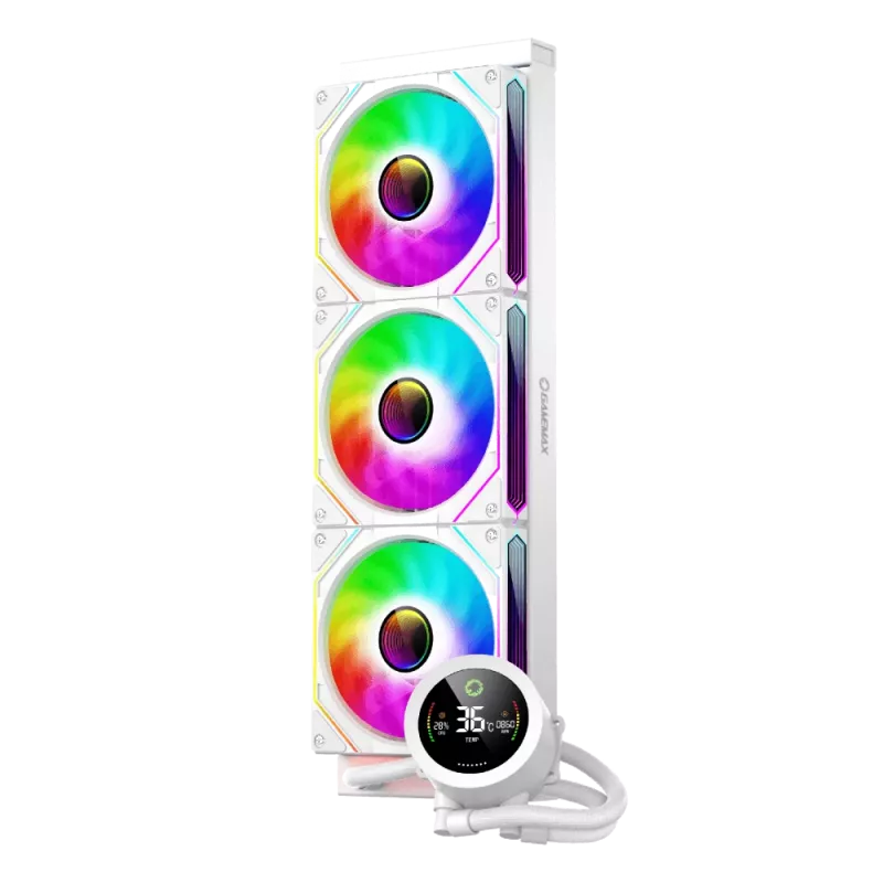 Gamemax | CPU-Flüssigkeitskühler | ICEBURG 360 DIGITAL | Weiß