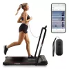 Motorisiertes Laufband Xblitz X-RUNNER — faltbar kompakt, max. Geschwindigkeit 12 km/h, max. Nutzlast 120 kg, schwarz