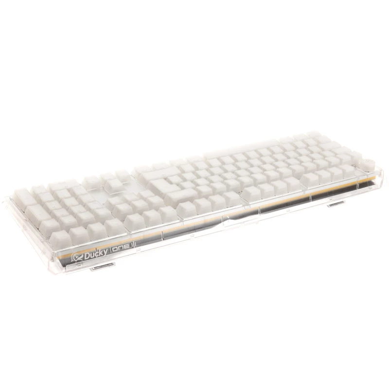 Ducky One 3 RGB Gaming-Tastatur, USB, QWERTY, US-Englisch, Weiß