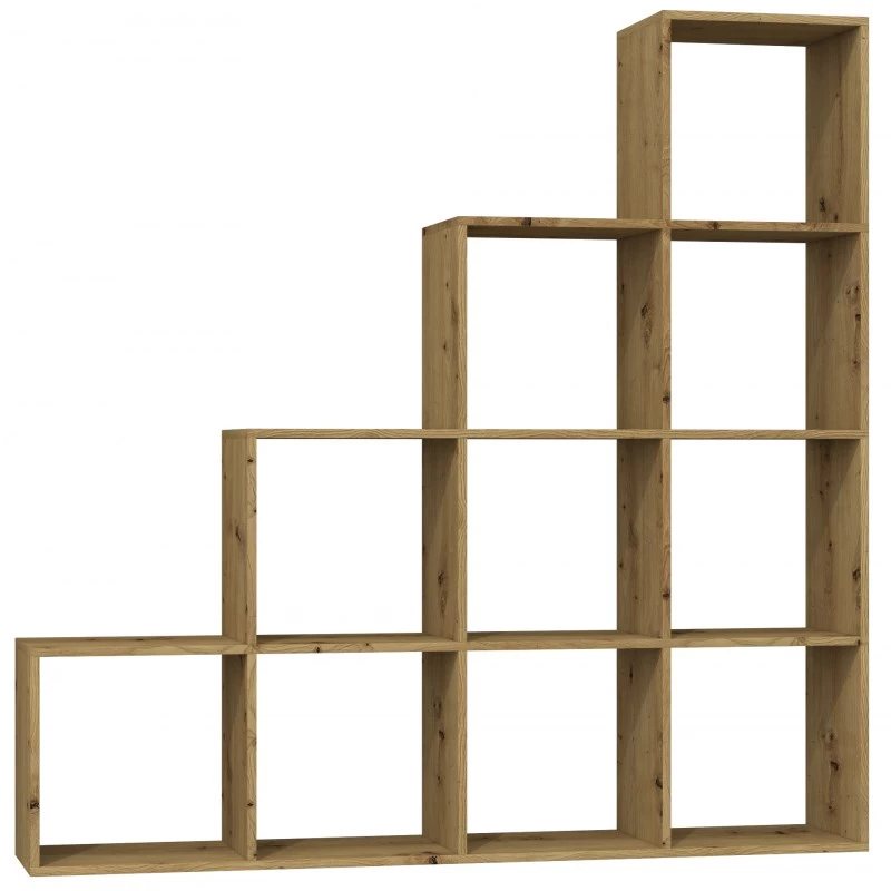 Topeshop STEP ARTISAN 4X4 Wohnzimmer-Bücherregal