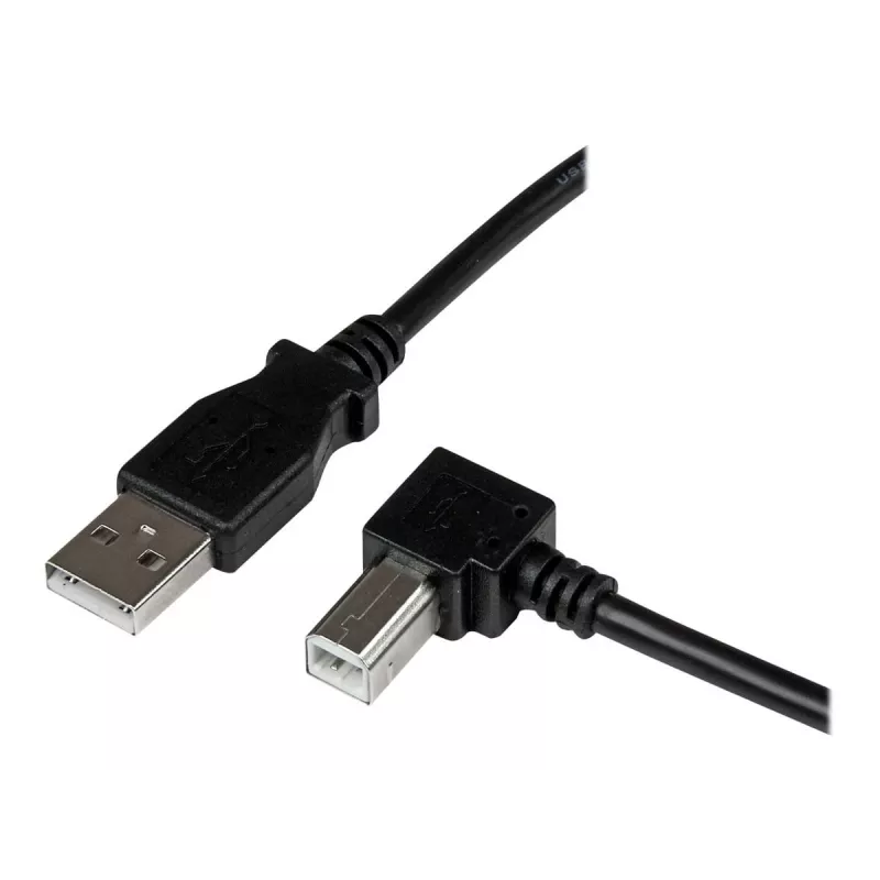 StarTech.com 3m USB 2.0 A auf rechtwinkliger B Kabel – M/M, 3 m, USB A, USB B, USB 2.0, Schwarz