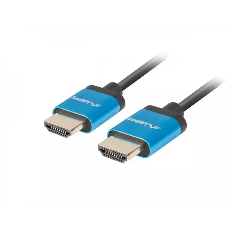 HDMI-Kabel LANBERG CA-HDMI-22CU-0018-BK 1,8 m — HDMI Typ A auf A, HDMI 2.0, 18 Gbit/s, ARC, vergoldet