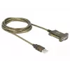 Serielles Kabel DeLOCK 64073 USB Typ-A DB-9 Transparent 2m