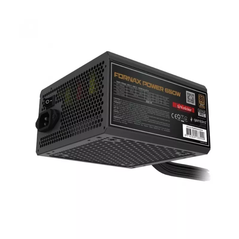 Netzteil 650W aktive PFC 12 cm Lüfter 80+Bronze industriell
