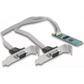DeLOCK M.2-Karte auf 2 x Serielle RS-232 DB9 PCIe 2.1