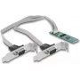 DeLOCK M.2-Karte auf 2 x Serielle RS-232 DB9 PCIe 2.1