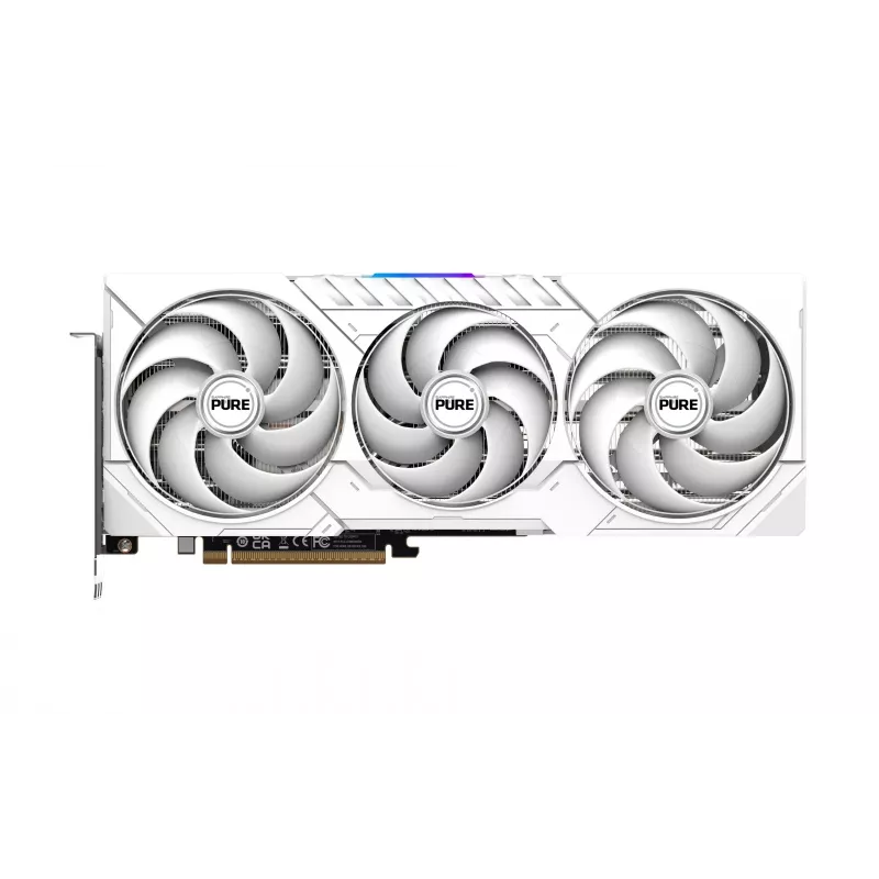 Grafikkarte Sapphire Radeon RX 9070 XT — 16 GB GDDR6, PCIe 5.0, 256-bit, 320 mm, 3-Slot, Weiß