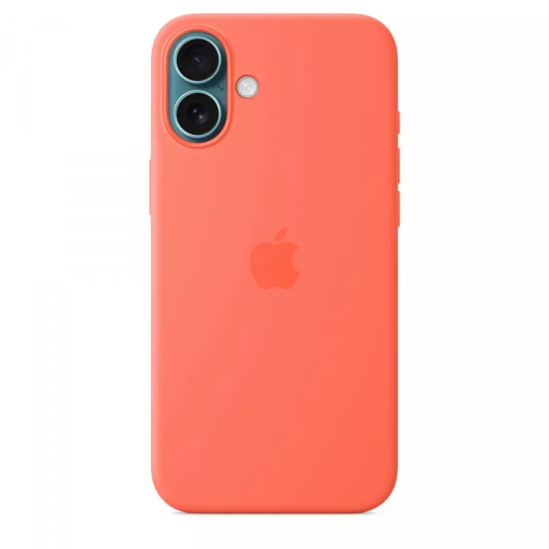 iPhone 16 Plus Silikon Case mit MagSafe - Mandarine