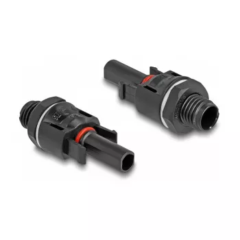 Solarmodul-Steckverbinder DeLOCK DL4 Stecker Buchse Schwarz 2 Stück