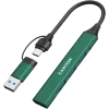 CANYON Hub DS-02 4in1 USB-A/C Grün