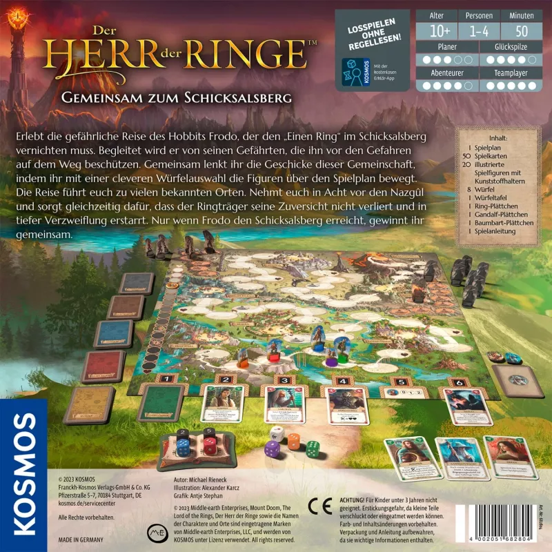 Kosmos Der Herr der Ringe - Gemeinsam zum Schicksalsberg, Brettspiel