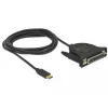 Parallelkabel DeLOCK 62980 Schwarz 1,8 m