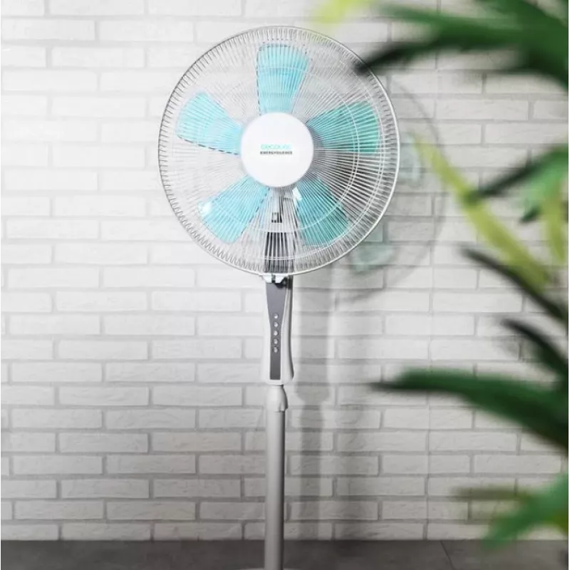Cecotec EnergySilence 530 Power Connected | Standventilator | Weiß | Durchmesser 40 cm | Anzahl der Geschwindigkeiten 3 | Oszillation | 50 W | Fernbedienung