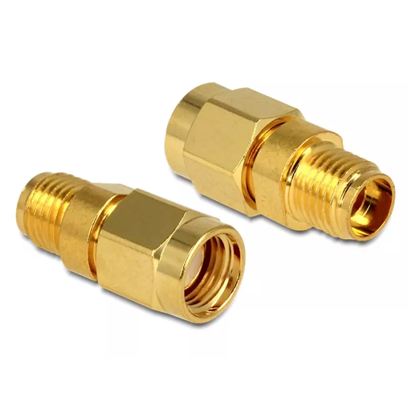 DeLOCK - HF-Adapter - RP-SMA (M) - auf - SMA (W) (88728)