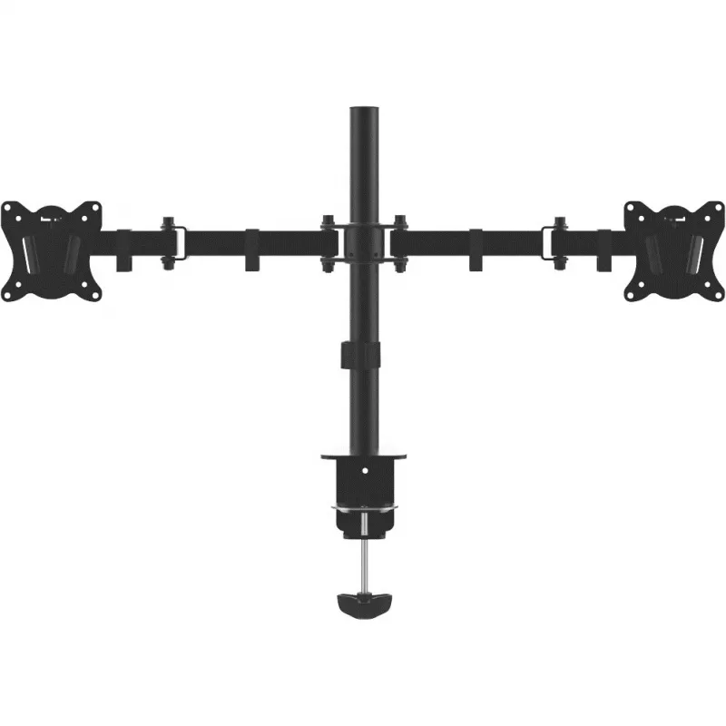 Dual-Monitor-Tischhalterung MONTIS Dual Monitor Mount Everest MT015, 13–27 Zoll, 2 Arme, max. 16 kg, VESA 75x75–100x100, schwarz