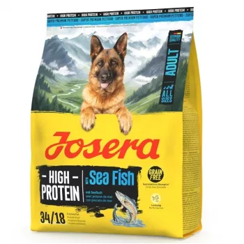 Trockenfutter für Hunde JOSERA High Protein Adult Sea Fish 3 kg — proteinreiche Rezeptur für ausgewachsene Hunde mit Fisch