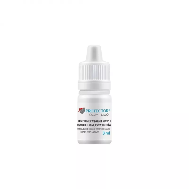 Augentropfen JM Sante Vet Protector Ligo 3 ml für Hunde und Katzen — Augenspülung bei Keratitis, Retinitis, Augentraumata