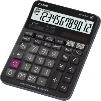 Casio DJ-120D Plus - Tischrechner - 12-stellig - Solarpanel, Batterie (DJ-120DPLUS)