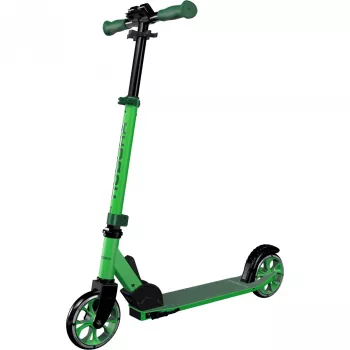 Tretroller HUDORA UP 145 Junior — grün/schwarz, verstellbare T-Stange, 145-mm-Räder
