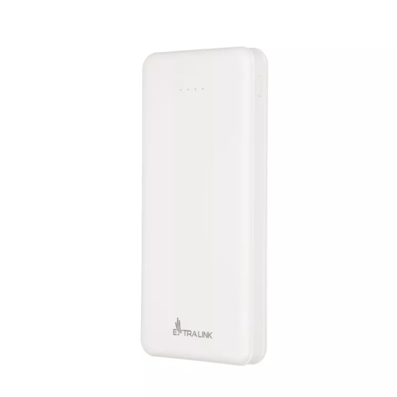 Powerbank Extralink EPB-078W 10000 mAh Weiß, USB-C, 10 W Ausgang, lädt bis zu 2 Geräte