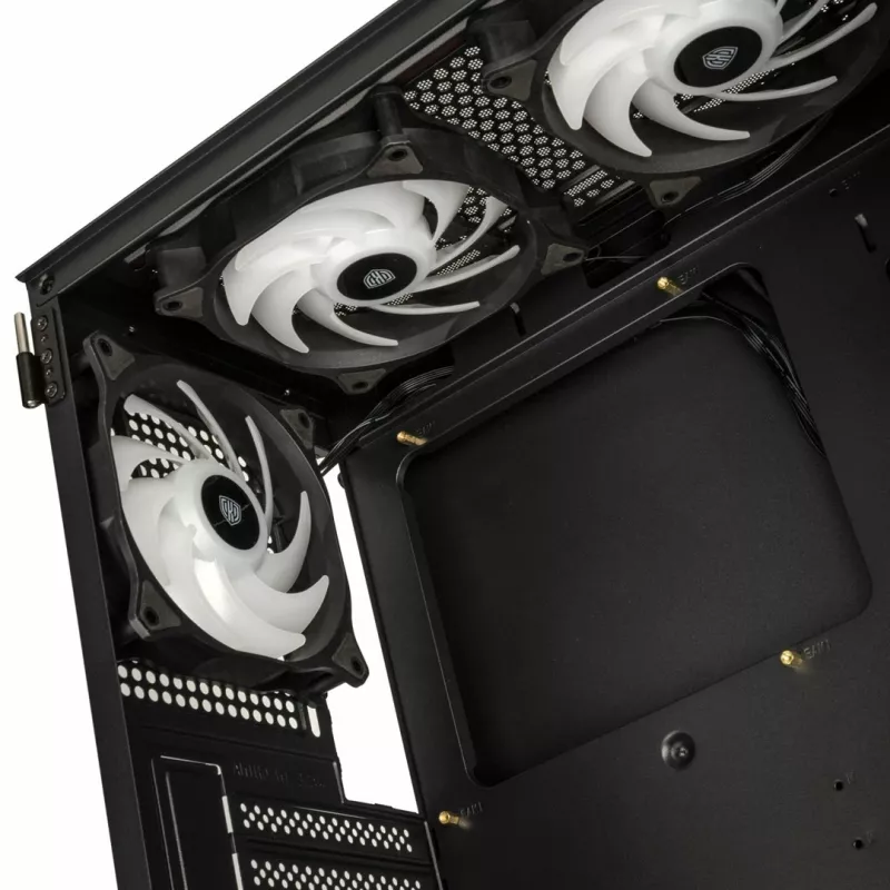Kolink Observatory HF Glass ARGB Midi-Tower - schwarz
