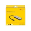DeLOCK 64261 USB 3.2 Gen 1 Type-C Hub 10000 Mbit/s Schwarz Grau