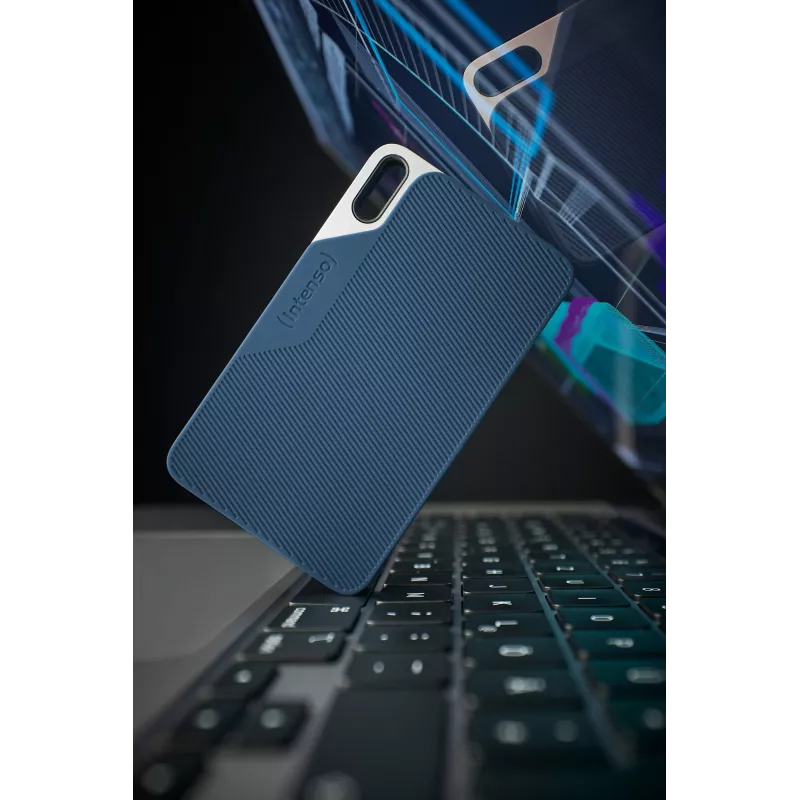 SSD-Laufwerk Intenso 250GB USB Type-C 3.2 Gen 1 Blau Grau