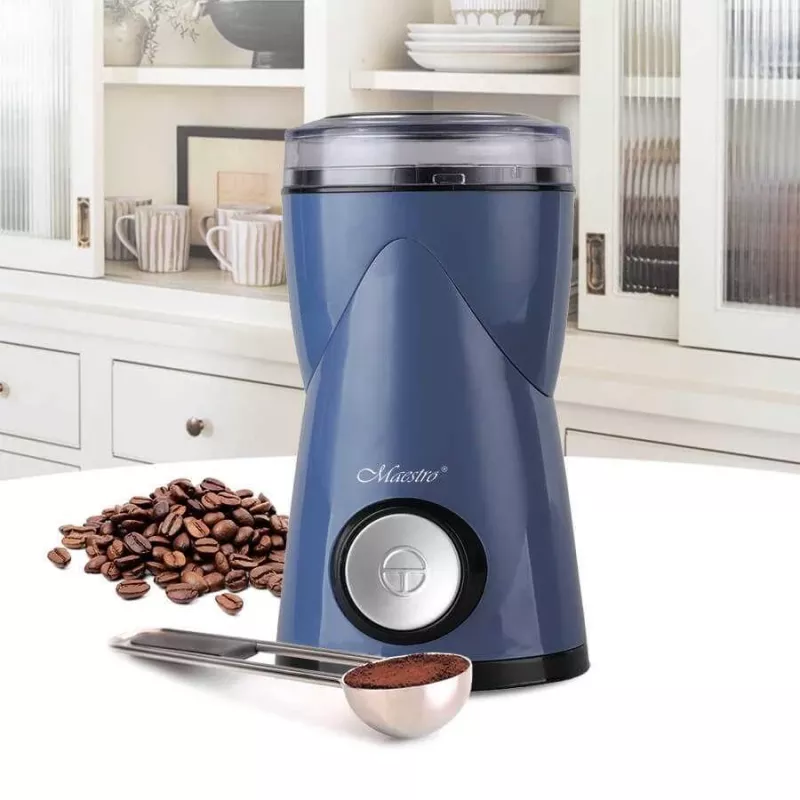 Feel-Maestro MR-453-Blau Kaffeemühle Messermühle 150 W