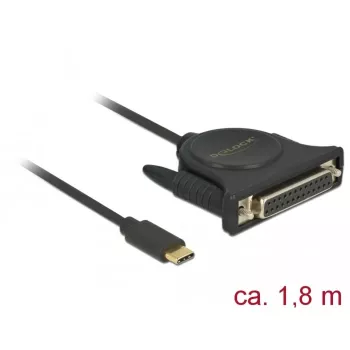 Parallelkabel DeLOCK 62980 Schwarz 1,8 m