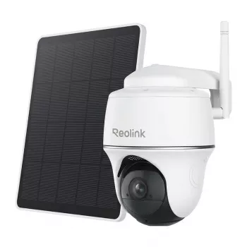 Reolink Argus Serie B420 batteriebetriebene WiFi-Sicherheitskamera mit Solar Panel Lite (BWPT2K01SPW)