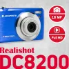 Agfa Photo DC8200 Blau + Tasche + SD-Karte 16 GB