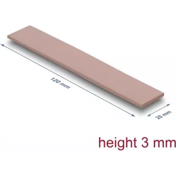 Thermopad DeLOCK 18484 3 W/m·K Pink 20x120x3 mm
