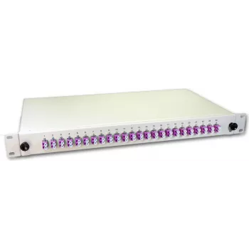 Lightwin LWL-Spleißbox, 48 Fasern, 24x DLC Multimode, 50/125µm OM4 Pigtail-Spleißboxen (SPBOX 48G50 OM4 DLC)