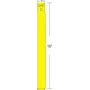 Zebra 10012712-2 Druckeretikett Gelb Selbstklebendes Druckeretikett